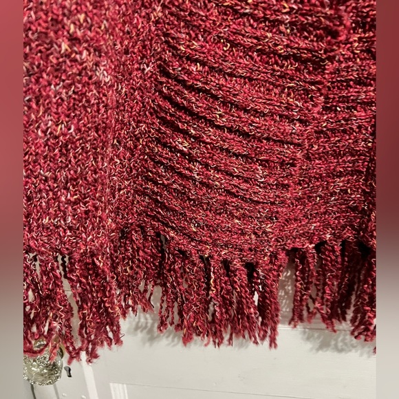 Charter Club Knit Vest Fringe Warm Petite Medium NWT - Picture 5 of 6